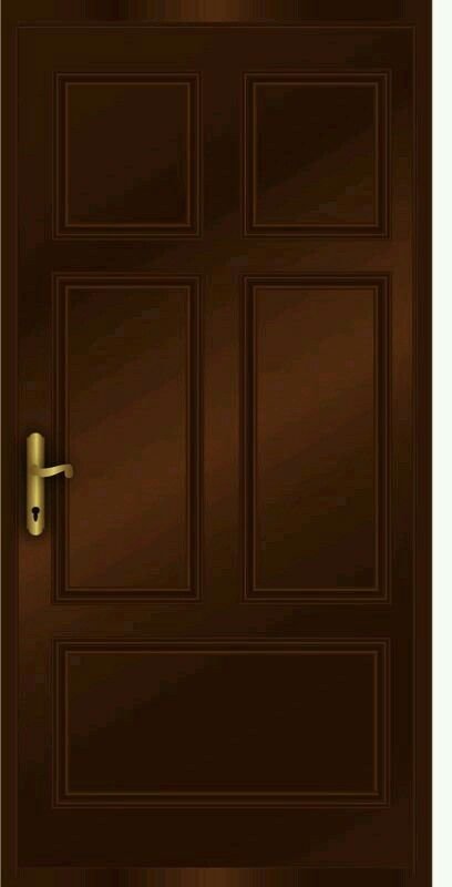 Дверь деревянная коричневая