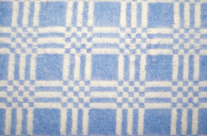 Советское одеяло в клетку