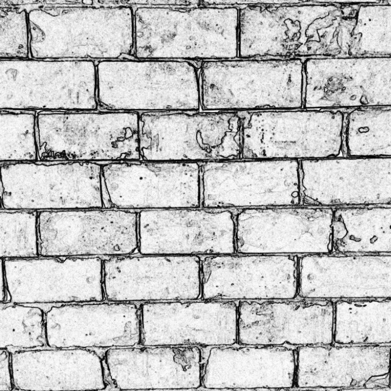 Нарисованная кирпичная стена