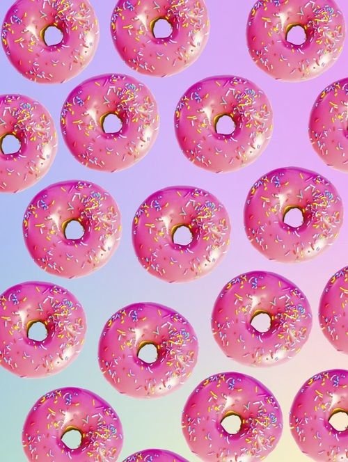 Пончик розовый