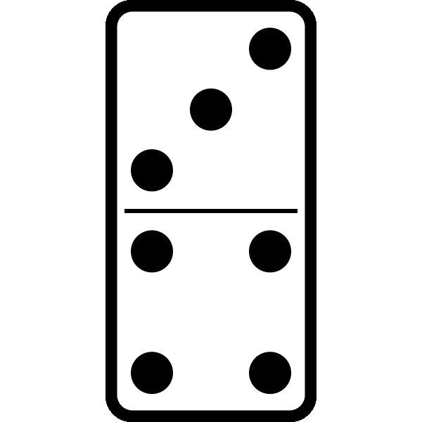 Домино раскраска