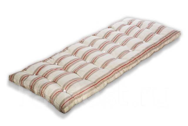 Матрас ватный 70х190 ткань тик