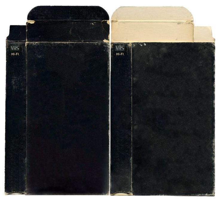 Коробка для VHS кассеты шаблон