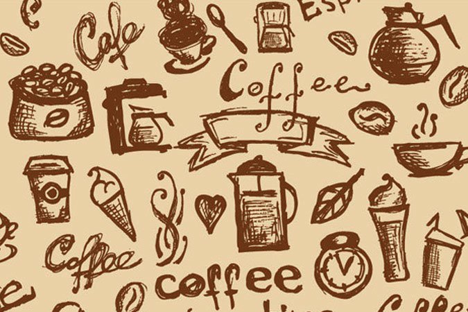 Фон для кофейни