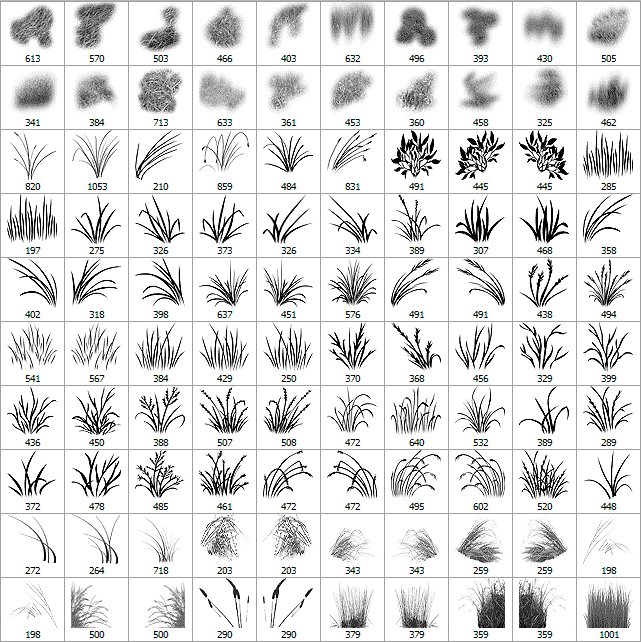 Текстурная кисть травы