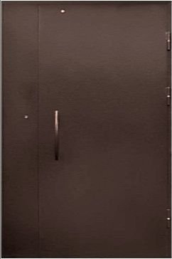 Дверь металлическая антик медь с фрамугой