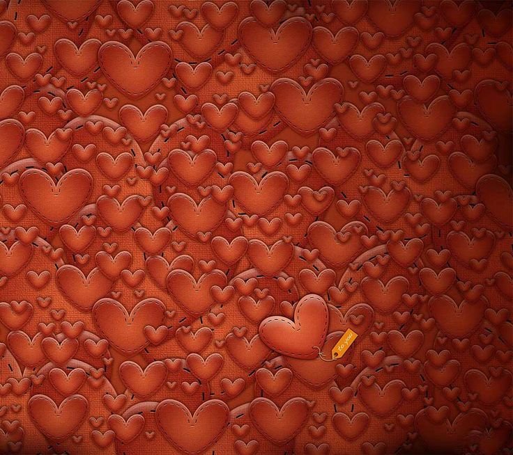 Сердечки фон