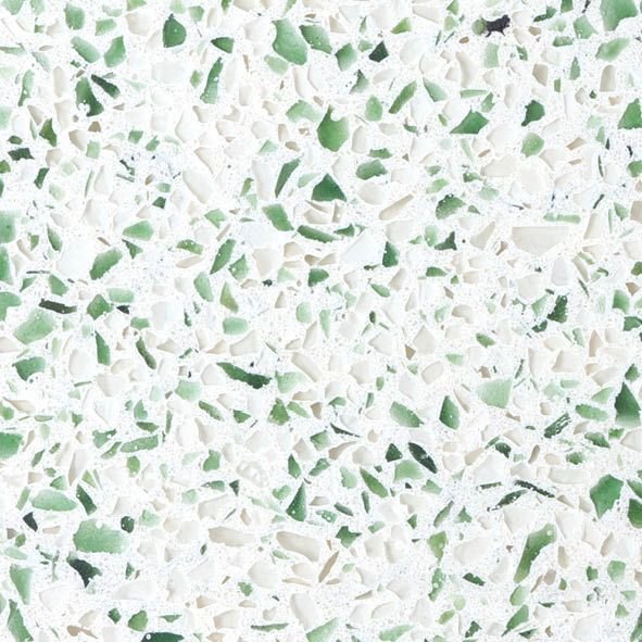 Керамогранит терраццо зеленый