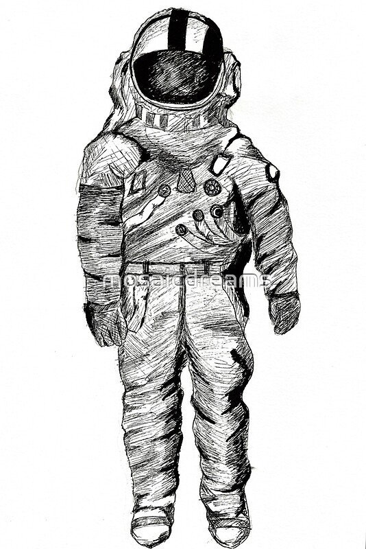 Космонавт рисунок