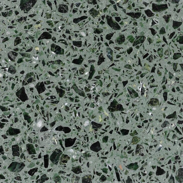 Плитка терраццо зеленая