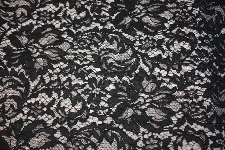 Черное кружево ткань