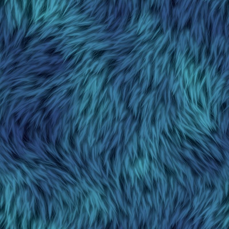 Голубой мех