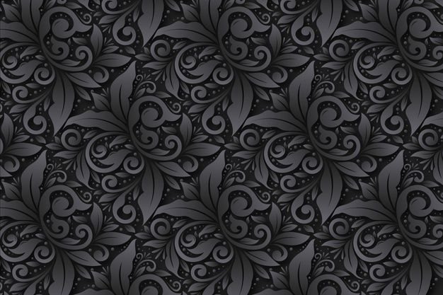 Черный фон с узорами