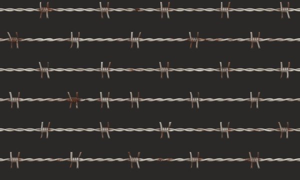 Колючая проволока текстура бесшовная