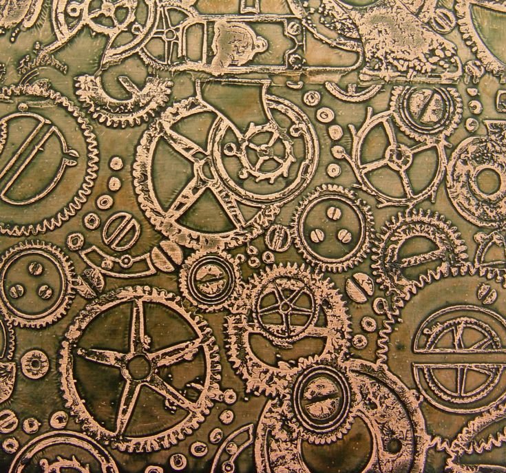 Фон в стиле стимпанк