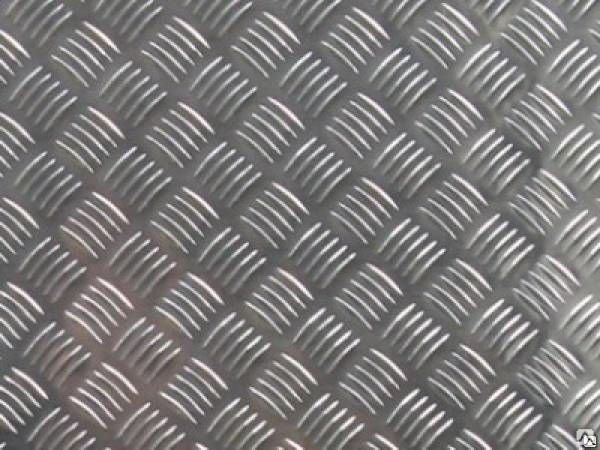 Лист алюминиевый рифленный "квинтет"