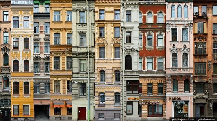 Старый фонд фасад Санкт-Петербурга