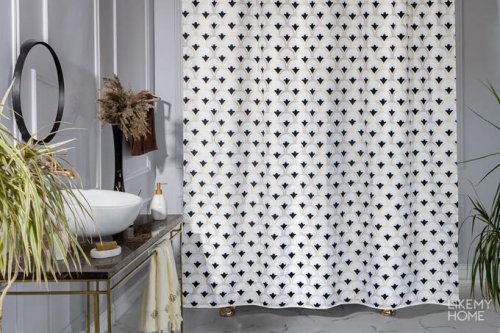 Шторка для ванны тканевая