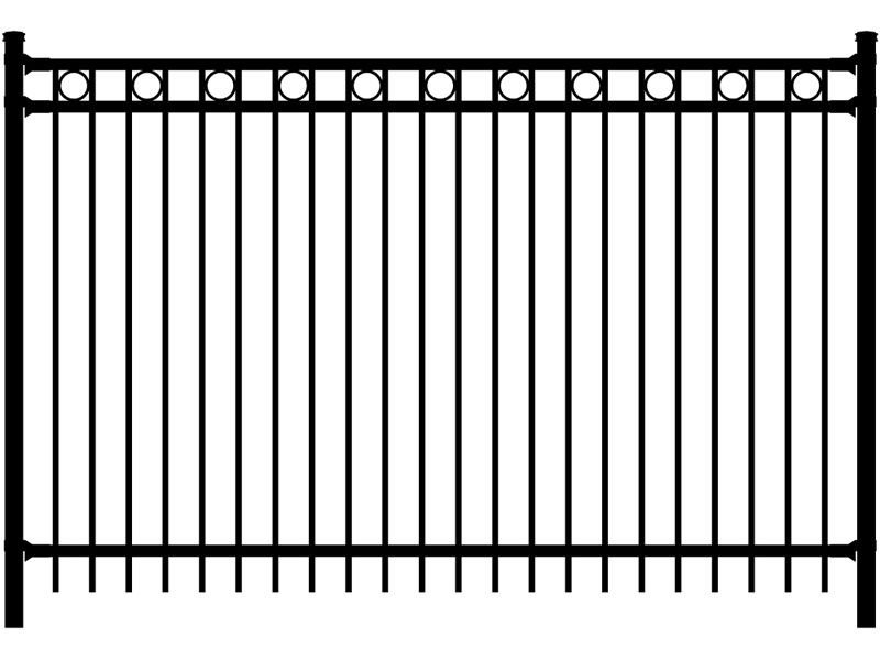 Забор низкий металлический