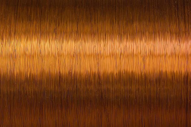 Текстура медной катушки