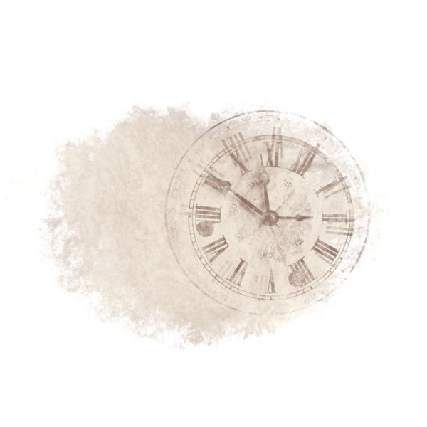 Старинные часы без фона