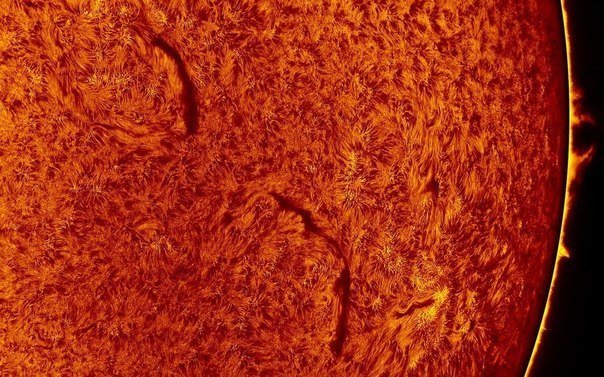 Поверхность солнца