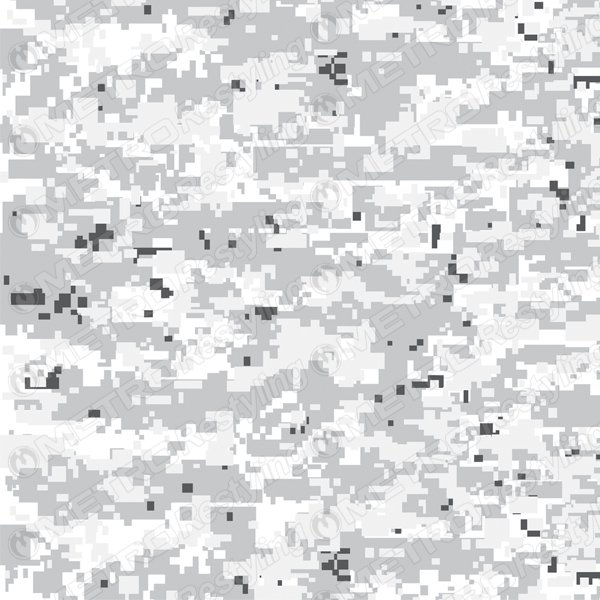 Зимний пиксельный камуфляж