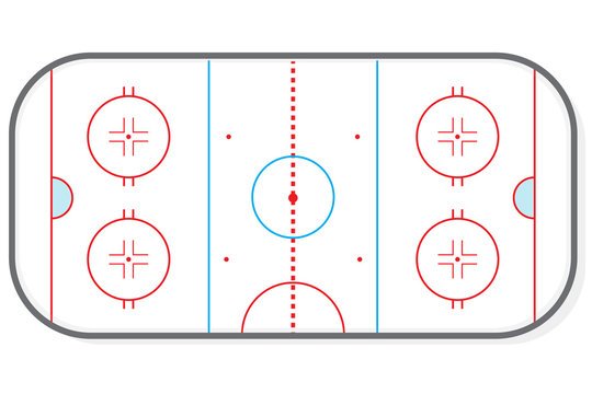 Макет хоккейной площадки