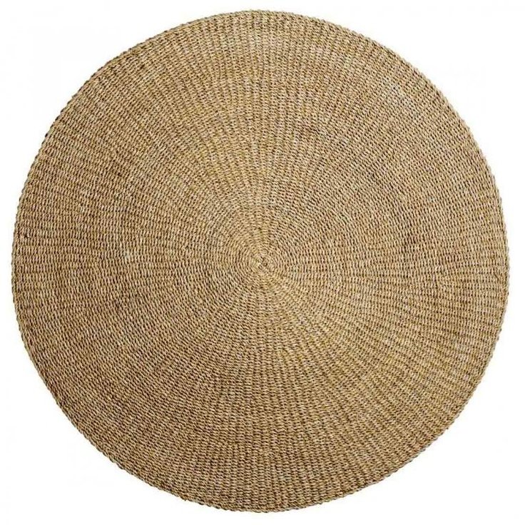 Круглый плетеный ковер