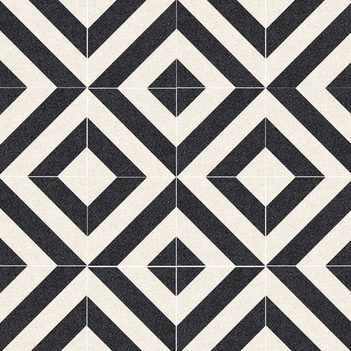 Черно белая плитка