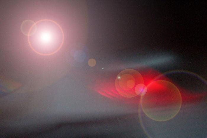 На телевизоре светящееся пятно