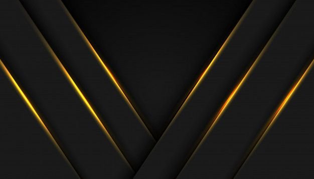 Абстракция черное с золотом