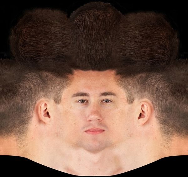 Текстура лица человека