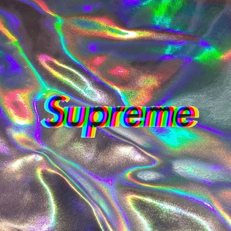 Голографическая пленка Rainbow Silver