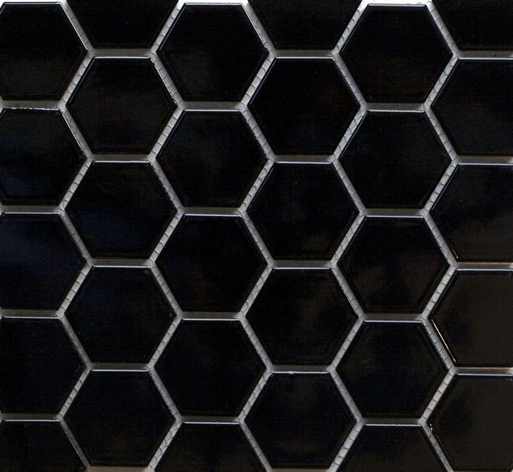 Черная мозайка Гексагон