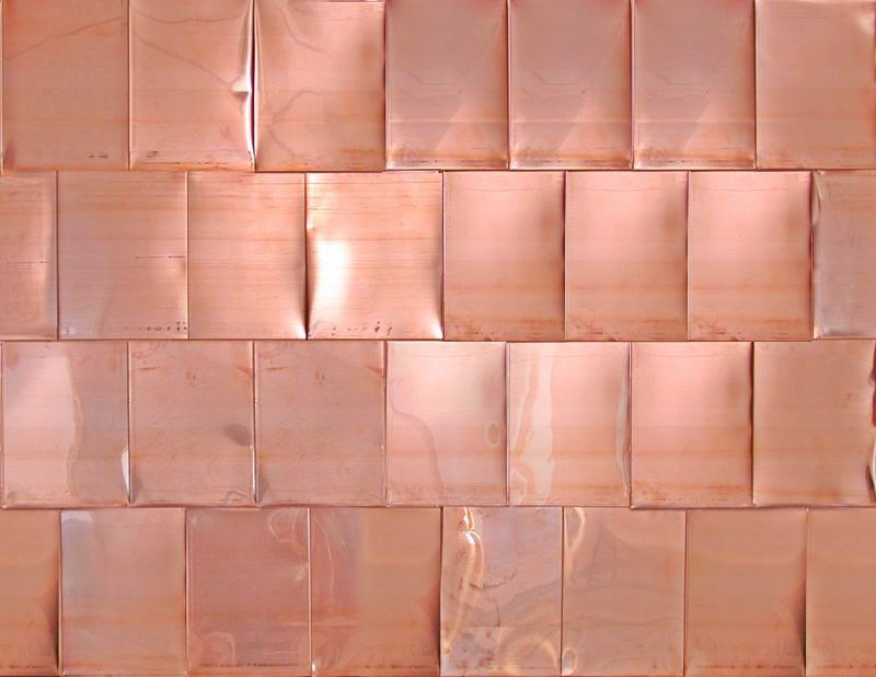 Медные пластины для фасада