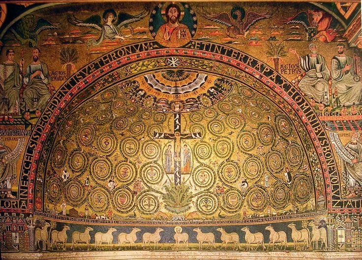 Мозаика в церкви Сан Клементе