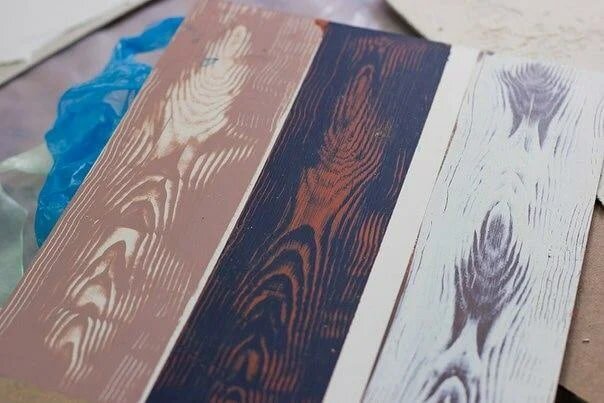 Браширование древесины морилка