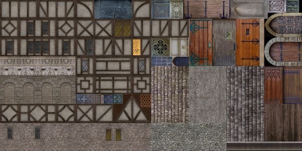 Текстуры средневековой клетки для Hammer