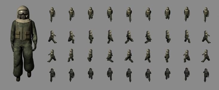 Спрайты солдаты 2 д