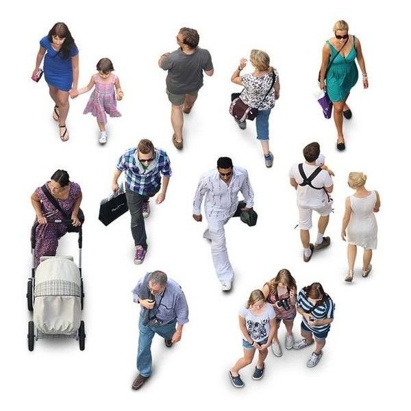 Человек сверху