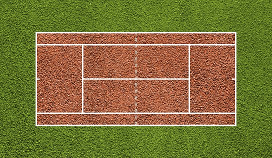 Теннис корт вид сверху