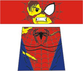 Декали для лего человек паук