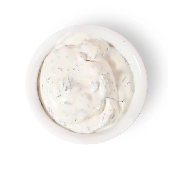 Соус чесночный вид сверху