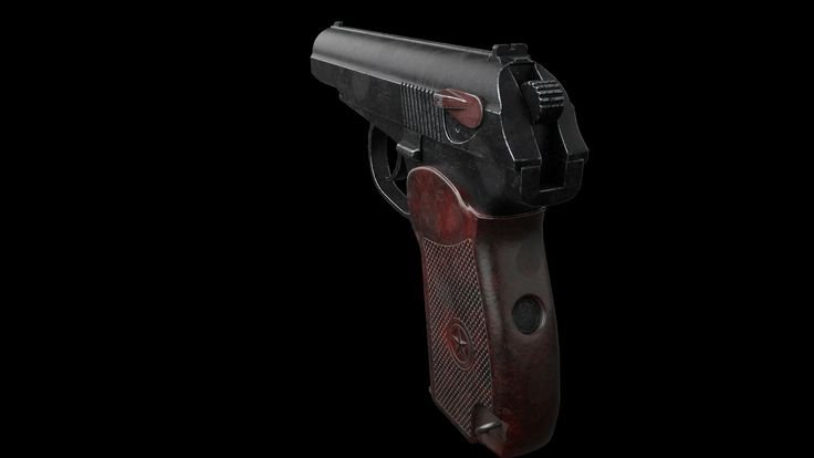 Пистолет Макарова вид сбоку