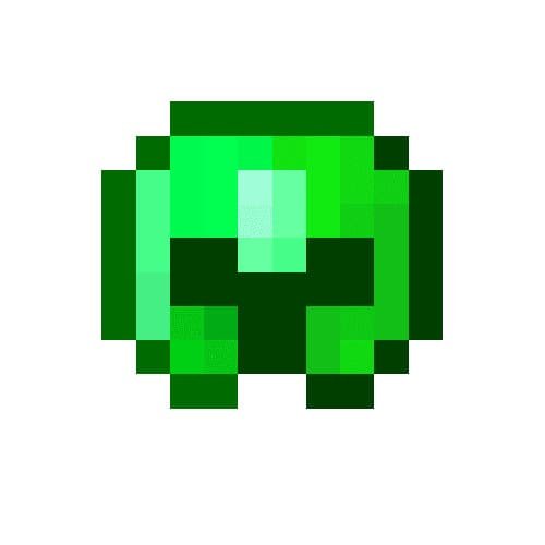 Изумрудный нагрудник в МАЙНКРАФТЕ