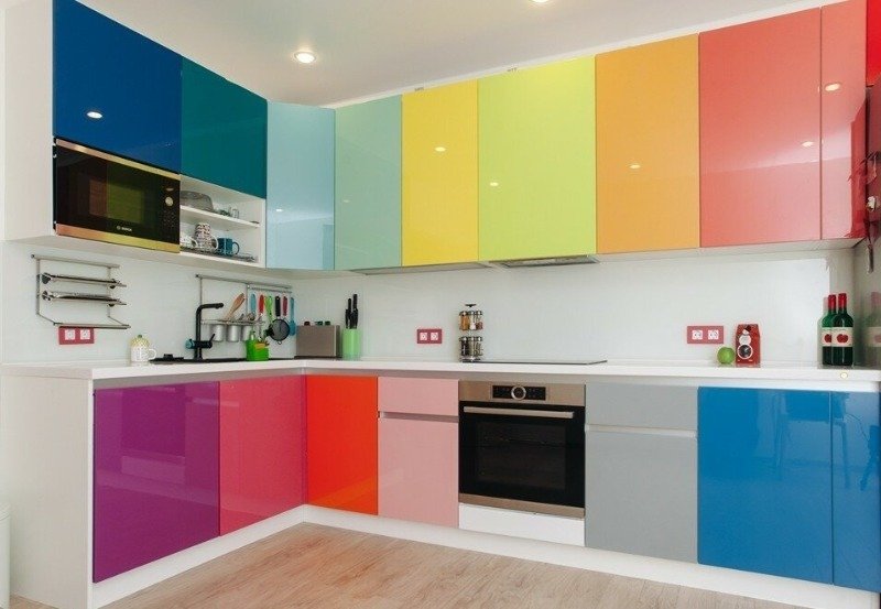 Цветные кухни