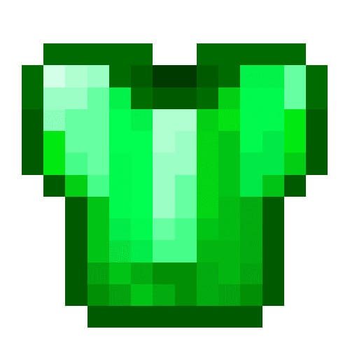 Изумрудная броня в майнкрафт