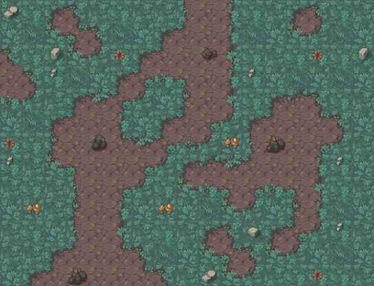 Пиксельная трава 2d