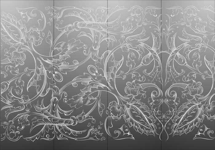 Матовое стекло с узором